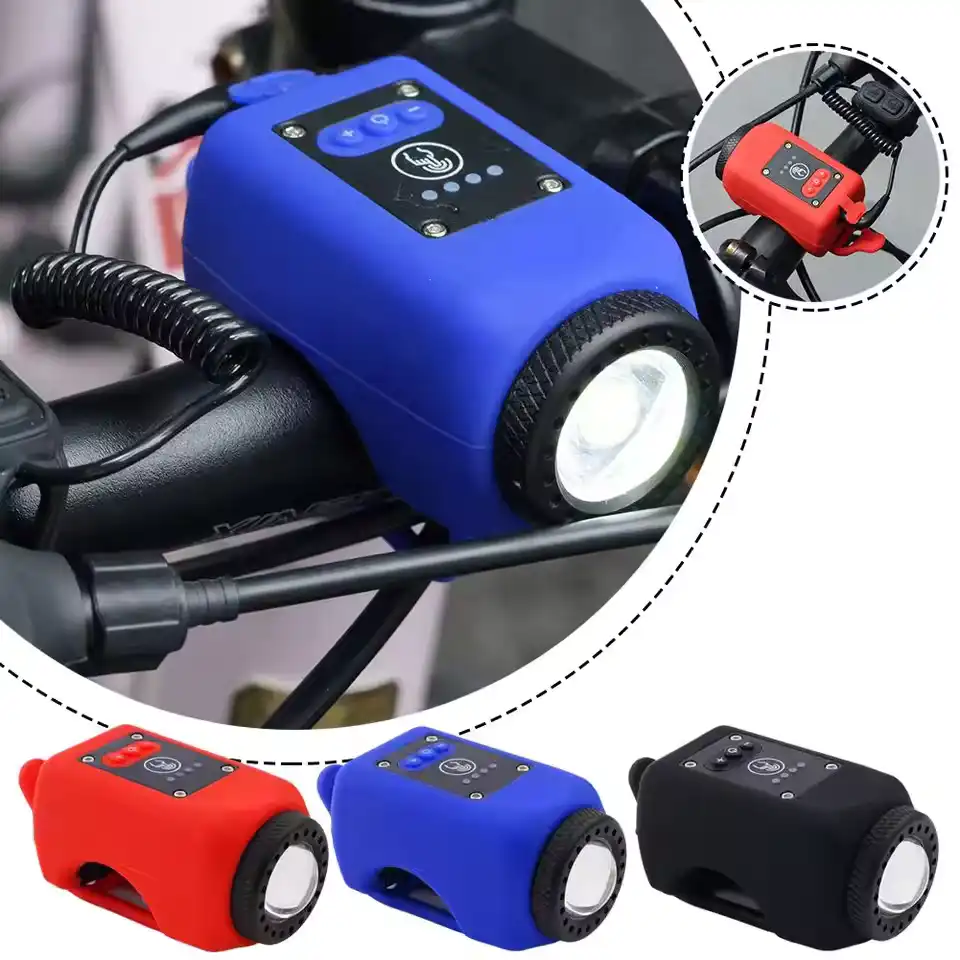 Mountain bike electronic horns bell rechargeable high brightness LED handlebar lamp for outdoor cycling
